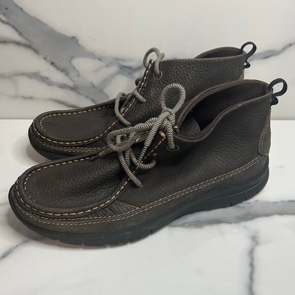 Dockers Men's Brown Flexible Flyweight Moc Toe Stitch Chukka Woodson Boots Sz 8 - Picture 3 of 7